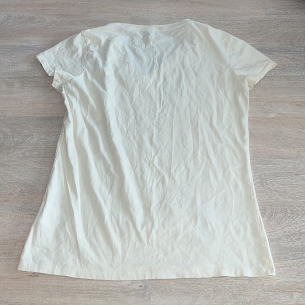 Arc’teryx CreamV-Neck Cotton Short‎ Sleeve Tee Shirt - Picture 7 of 11